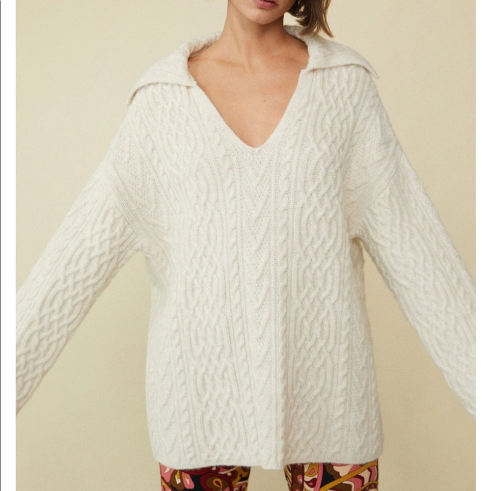 Mango Oversized knit sweater.